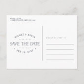 Carte Postale Faire-part Notre aventure commence | Sauvegarder la date (Dos)