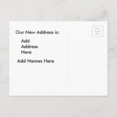 Carte Postale Faire-part Notre bureau déménage, Annonce d'entreprise (Dos)