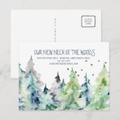 Carte Postale Faire-part Notre nouveau quartier | Annonce de déménagement (Devant / Derrière)