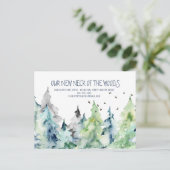 Carte Postale Faire-part Notre nouveau quartier | Annonce de déménagement (Debout devant)