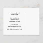 Carte Postale Faire-part Notre Société A Déplacé Le Changement D'Adresse Pr (Dos)