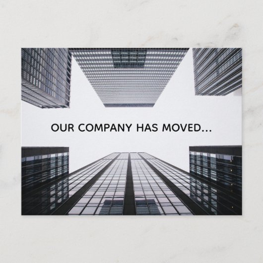 Carte Postale Faire-part Notre Société A Déplacé Le Changement D'Adresse Pr (Devant)