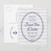 Carte Postale Faire-part Noueux | Économie nautique de la date (Devant / Derrière)