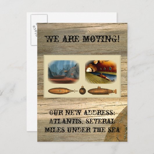 Carte Postale Faire-part Nous avançons (Devant / Derrière)