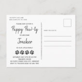 Carte Postale Faire-part Nous avons adopté un chien Sauvetage Nouvel Animal (Dos)