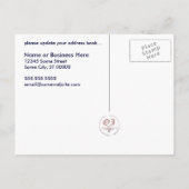 Carte Postale Faire-part nous avons affiché l'annonce : rayures rétro (Dos)