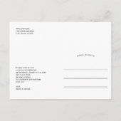 Carte Postale Faire-part Nous avons attaché le noeud, Arc moderne Photo elo (Dos)