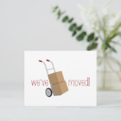 Carte Postale Faire-part Nous avons bougé ! (Debout devant)