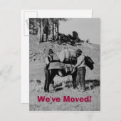 Carte Postale Faire-part Nous avons bougé ! (Devant / Derrière)