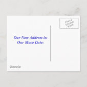 Carte Postale Faire-part Nous avons bougé ! (Dos)