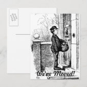 Carte Postale Faire-part Nous avons changé d'adresse (Devant / Derrière)