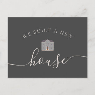 Carte Postale Faire-part Nous Avons Construit Une Nouvelle Maison Que Nous