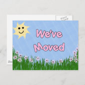 Carte Postale Faire-part Nous avons déménagé (Devant / Derrière)
