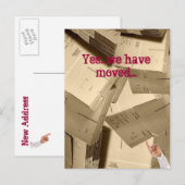 Carte Postale Faire-part Nous avons déménagé (Devant / Derrière)