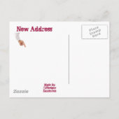 Carte Postale Faire-part Nous avons déménagé (Dos)