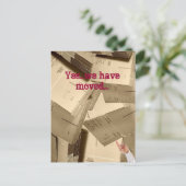Carte Postale Faire-part Nous avons déménagé (Debout devant)