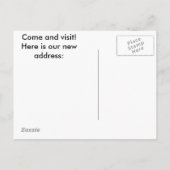 Carte Postale Faire-part Nous avons déménagé ! (Dos)