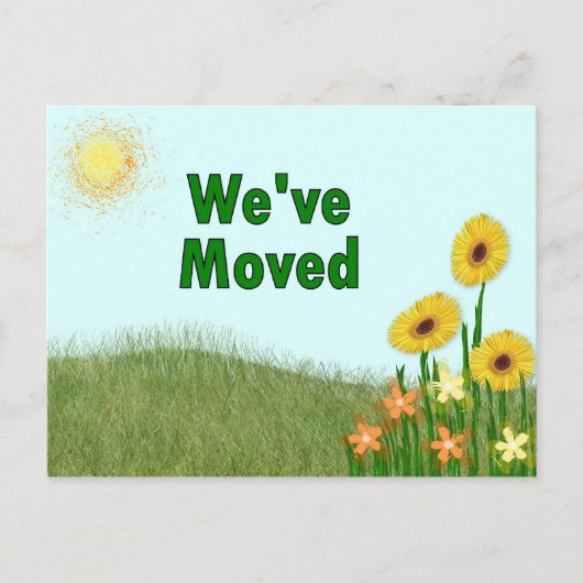 Carte Postale Faire-part Nous avons déménagé (Devant)