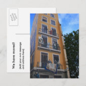 Carte Postale Faire-part Nous Avons Déménagé ! (Devant / Derrière)