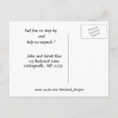 Carte Postale Faire-part Nous avons déménagé ! (Dos)