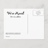 Carte Postale Faire-part Nous avons déménagé ! (Dos)
