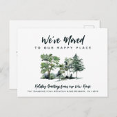 Carte Postale Faire-part Nous avons déménagé à notre endroit heureux vacanc (Devant / Derrière)