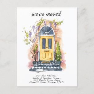 Carte Postale Faire-part Nous avons déménagé - Adresse moderne nouvelle aqu
