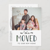 Carte Postale Faire-part Nous avons déménagé | Annonce de déménagement (Devant / Derrière)