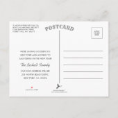 Carte Postale Faire-part Nous avons déménagé | Annonce de déménagement (Dos)