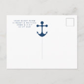 Carte Postale Faire-part Nous avons déménagé Annonce de déménagement d'ancr (Dos)