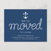 Carte Postale Faire-part Nous avons déménagé Annonce de déménagement d'ancr (Devant)