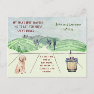 CARTE POSTALE FAIRE-PART NOUS AVONS DÉMÉNAGÉ - ANNONCE DE DÉMÉNAGEMENT DE C