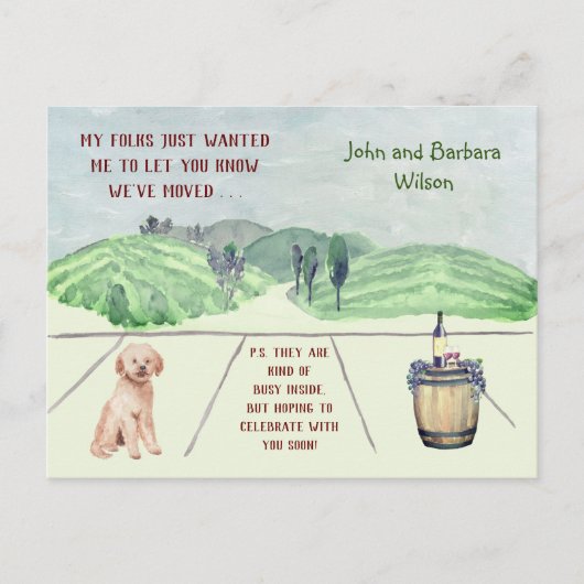 CARTE POSTALE FAIRE-PART NOUS AVONS DÉMÉNAGÉ - ANNONCE DE DÉMÉNAGEMENT DE C (Devant)