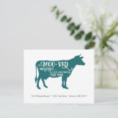 Carte Postale Faire-part Nous avons déménagé | Annonce de déménagement drôl (Debout devant)