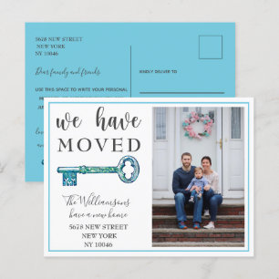 Carte Postale Faire-part  Nous Avons Déménagé Annonce de Déménagement Photo