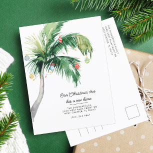 Carte Postale Faire-part Nous avons déménagé Annonce de Noël déménagement