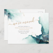 Carte Postale Faire-part Nous avons déménagé Annonce de nouvelle adresse (Devant / Derrière)