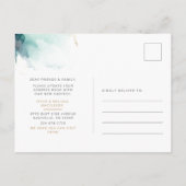 Carte Postale Faire-part Nous avons déménagé Annonce de nouvelle adresse (Dos)