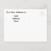 Carte Postale Faire-part Nous avons déménagé ! Annonce de nouvelle adresse  (Dos)