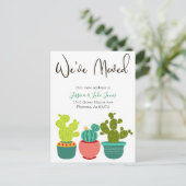 Carte Postale Faire-part Nous avons déménagé Annonce de nouvelle adresse Ma (Debout devant)