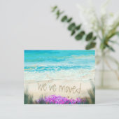 Carte Postale Faire-part Nous avons déménagé Annonce de nouvelle adresse Pl (Debout devant)