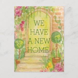 Carte Postale Faire-part Nous avons déménagé - Annonce de nouvelle maison