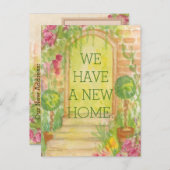 Carte Postale Faire-part Nous avons déménagé - Annonce de nouvelle maison (Devant / Derrière)
