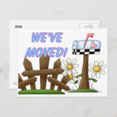 Carte Postale Faire-part Nous avons déménagé Avis de déménagement (Devant / Derrière)