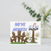 Carte Postale Faire-part Nous avons déménagé Avis de déménagement (Debout devant)