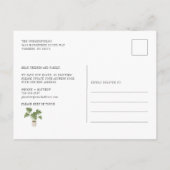 Carte Postale Faire-part Nous avons déménagé Boho Chic Chic Changement d'ad (Dos)