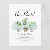 Carte Postale Faire-part Nous avons déménagé Boho Chic Nouvelles Racines Dé (Devant)