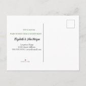 Carte Postale Faire-part Nous avons déménagé, boules rouges de sapin de Noë (Dos)