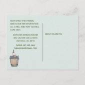 Carte Postale Faire-part Nous avons déménagé Budget Fun Country Famille Chi (Dos)