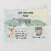 Carte Postale Faire-part Nous avons déménagé Budget Fun Country Famille Chi (Devant)